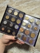 Klaser z Monetami Świata 96 szt, każda inna, bez powtórek 