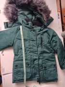 Kurtka zimowa dziecięca zielona Reseved 110