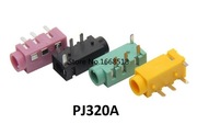 Gniazdo jack 3.5mm PJ320A stereo do wyboru 4-kolory THT