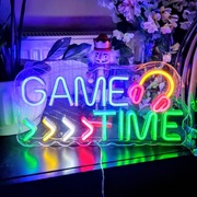 Neon LED na Ścianę RGB Game Time Lampka Dekoracyjna USB Prezent 