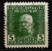 OA Bośni  Mi 67 kas. Cesarz Franz Joseph I