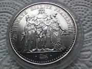 Francja 10 Franków Herkules 1969r, 25g Ag,900