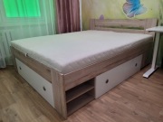 Łóżko BRW Stefan 160, stelaż Ergo Multi i materac