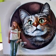 Malowanie ścian przez artystę