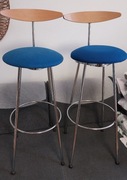 EFFEZETA MEMPHIS CHAIRS HOKER BLUE ITALY 70s 2 SZT