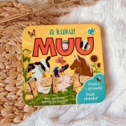 Książka a Ku Ku muu z otwieranymi okienkami okienka do otwierania farma 
