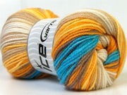 Włóczka fantazyjna melanż akryl 100g