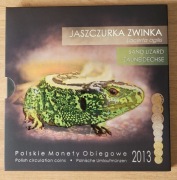 Blister. Polskie monety obiegowe 2013, Jaszczurka Zwinka
