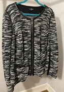 zapinany sweter dzianinowa marynarka created by chic plus size 54/56 żakiet