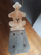 Krzesło drewniane Lite z ubiegłego wieku 