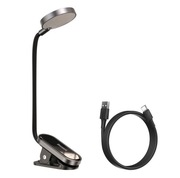 Baseus mini lampka lampa LED z klipsem szary (DGRAD-0G)