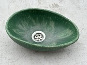 Owalna umywalka rękodzieło