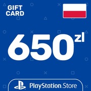 PlayStation Store PSN 650 PLN zł KLUCZ PS5 PS4 PS3 