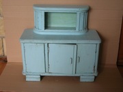 stary mebel miniatura kredensu styl art deco rzemiosło? ręczna produkcja?