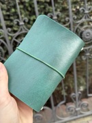 Ręcznie robiony skórzany notes 9/14 