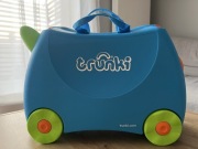 Trunki walizka dziecięca niebieski zielony