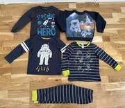Zestaw ubrań z kosmosem r. 98/104 C&A bluza piżama