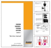 CASE 580SR 590SR 695SR Backhoe Service Manual Instrukcja serwisowa napraw