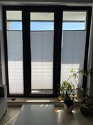 Plisy okienne szare jasne - 3 sztuki