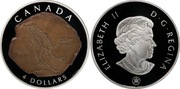 Srebrna Moneta 4$ 2010 Kanadyjska: Dromeozaur