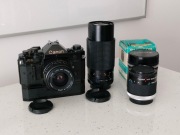 Canon A1 aparat analogowy, porządny zestaw