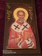 Ikona SERBSKA prawosławna Św. Mikołaj Biskup Miry.