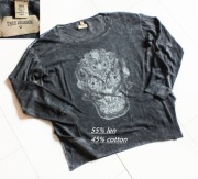 True Religion cudny leciutki len z bawełną M