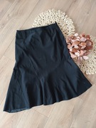 Elegancka czarna midi prosta krótka spódnica spódniczka 38 m 