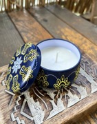 Świeca sojowa naturalna kawowa handmade africa boho etno hippie mandala