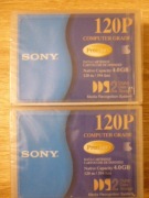 2 taśmy SONY DGD120P 4GB DATA CARTRIDGE nowe folia