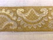 tasiemka zloa, bordowa we wzory