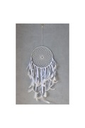 Biały duży łapacz snów handmade makrama