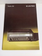 Katalog UNITRA Radio 80 