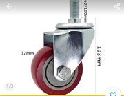 Koła zamiatarki Twarde Wytrzymałe Odporne Obrotowe M16 75MM WWTSMYXGS