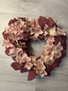 Jesienny wiklinowy wianek na drzwi grób handmade