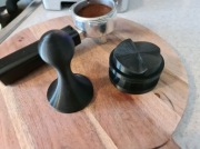 NOWY Zestaw Tamper do kawy + ubijak 58mm ekspres czarny espresso