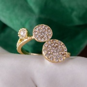 Pierścionek z cyrkoniami regulowany 