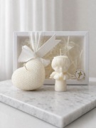 Podziękowanie dla gości zestaw świeca Komunia Chrzciny Chłopiec | noya