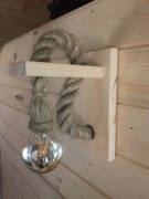 KINKIET LAMPA ZE SZNURA