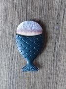 Pędzel do makijażu i aplikacji kosmetyków sypkich w kształcie ogona ryby 