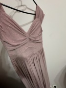 Sukienka wieczorowa pudrowy róż M