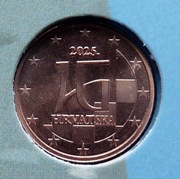 CHORWACJA 2025 1 CENT UNC !!!!!!!!!!