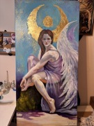 Olejny obraz „Odpiczynek” 70x140 cm