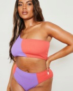 Strój kąpielowy dwuczęściowy r48 dwukolorowy 