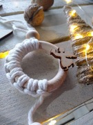 Ozdoba świąteczna w stylu Boho, eko bombka 019