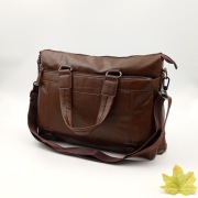 Teczka torba LEINASEN skórzana na ramie  b