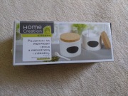 Eleganckie pojemniki na przyprawy lub zioła, z łyżeczką, nowe, sól, ocet