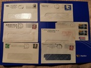 Eisenhower 8 - listy całości całostki USA 1970, 1960 obiegowe zestaw