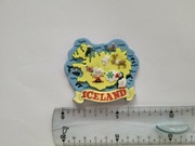 Magnes na lodówkę - 54g. ISLANDIA Mapa GUMOWY