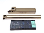 Zestaw tokarski, przecinak, wytaczak, płytki 2mm